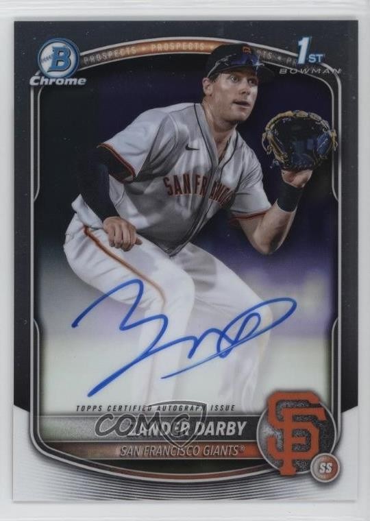 2025 Bowman Chrome Prospect Auto Zander Darby #CPA-ZD Auto 14md