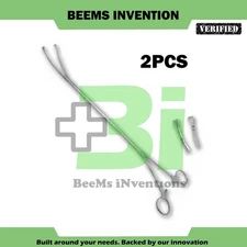 2 pc Thoracoscopic Surgical Instruments Set | Thoracotomy Tissue Forceps