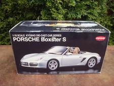 Porsche Yellow Boxster S Die Cast Car- 1/18 scale by Kyosho #08381Y BOX ONLY!