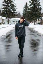 UNDER ARMOUR MEN'S UA TRICOT POP FLEECE BIG LOGO HOODIE BLACK 6006403-NWT