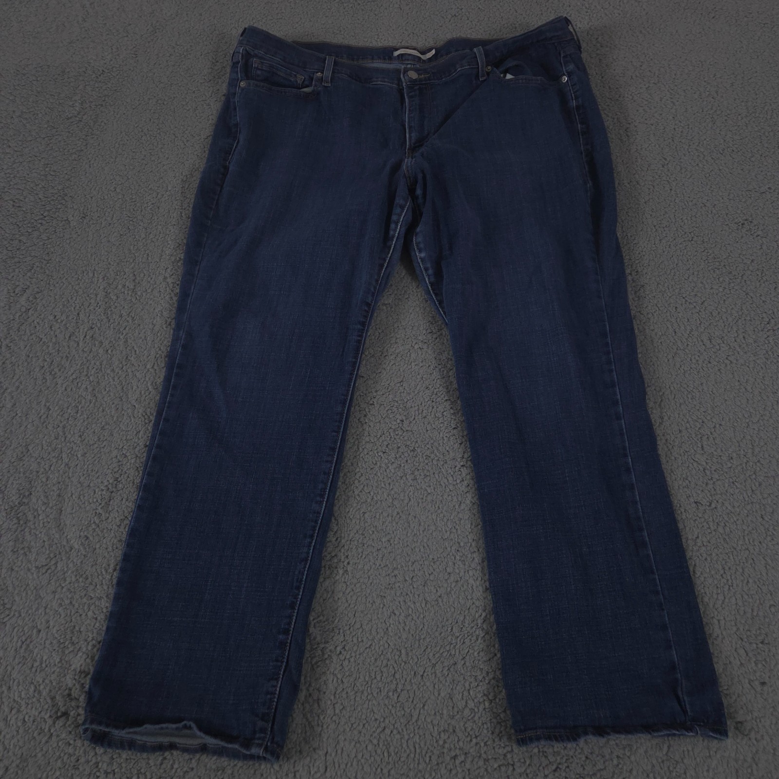 Levis Jeans Womens 22W Blue Classic Straight Dark Wash Mid Rise Denim Stretch