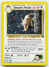 Giovanni's Persian 8/132 Holo Rare Gym Challenge Pokemon Unlimited Holo MP on eBay