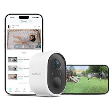 Sense-U Security Baby Monitor Camera, Indoor/Outdoor Use, AI Breathing Detection