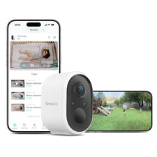 Sense-U Security Baby Monitor Camera, Indoor/Outdoor Use, AI Breathing Detection