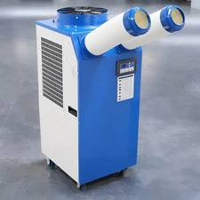 2Tubes Movable Industrial Air Conditioner Spot Cooling Machine Aircon 12000BTU/h