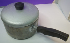 Vintage Wear-Ever No. 753 Heavy Aluminum 3 Qt Saucepan Pot with Lid - USA Made