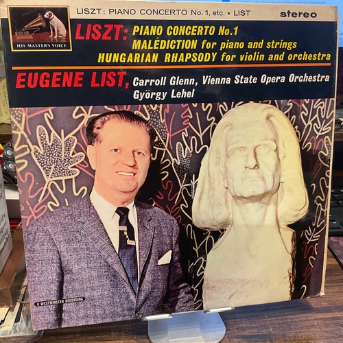 EUGENE LIST LP LISZT PIANO CONCERTO NO.1 1964 UK  HMV CSD 1549 NM/EX Original - Zdjęcie 1 z 4