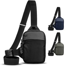 Travel Sling Bag for Men  Women - Small Water Resistant Crossbody Multipocke...