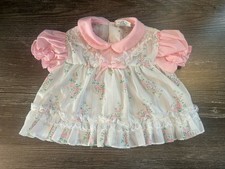 Vintage Baby Dress Catton Candy Brand Pink White Lace