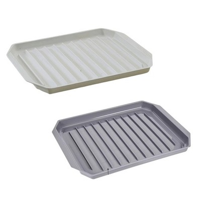 1Pc Microwave Bacon Cooker Tray Kitchen Bacon Rack Durable Cooking Tray Home
