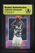 BAS 1996-97 Skybox E-X2000 Tony Delk #6 Authentic Auto Rookie RC