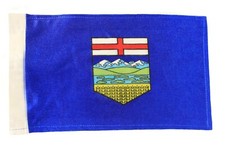 ALBERTA CANADA Provincial 6" x 9" Inch CAR ANTENNA FLAG .. New