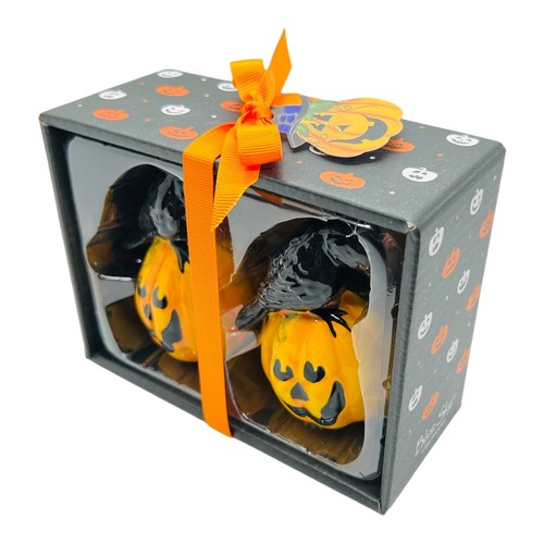 Juego de agitadores de sal de calabaza y cuervo Blue Sky Clayworks regalo casero de Halloween - Imagen 9 de 12