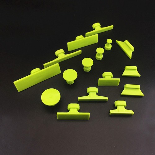 16X Paintless Car Surface Dent Removal Pulling Tabs Traction Plates Repair Tools - Picture 8 of 9