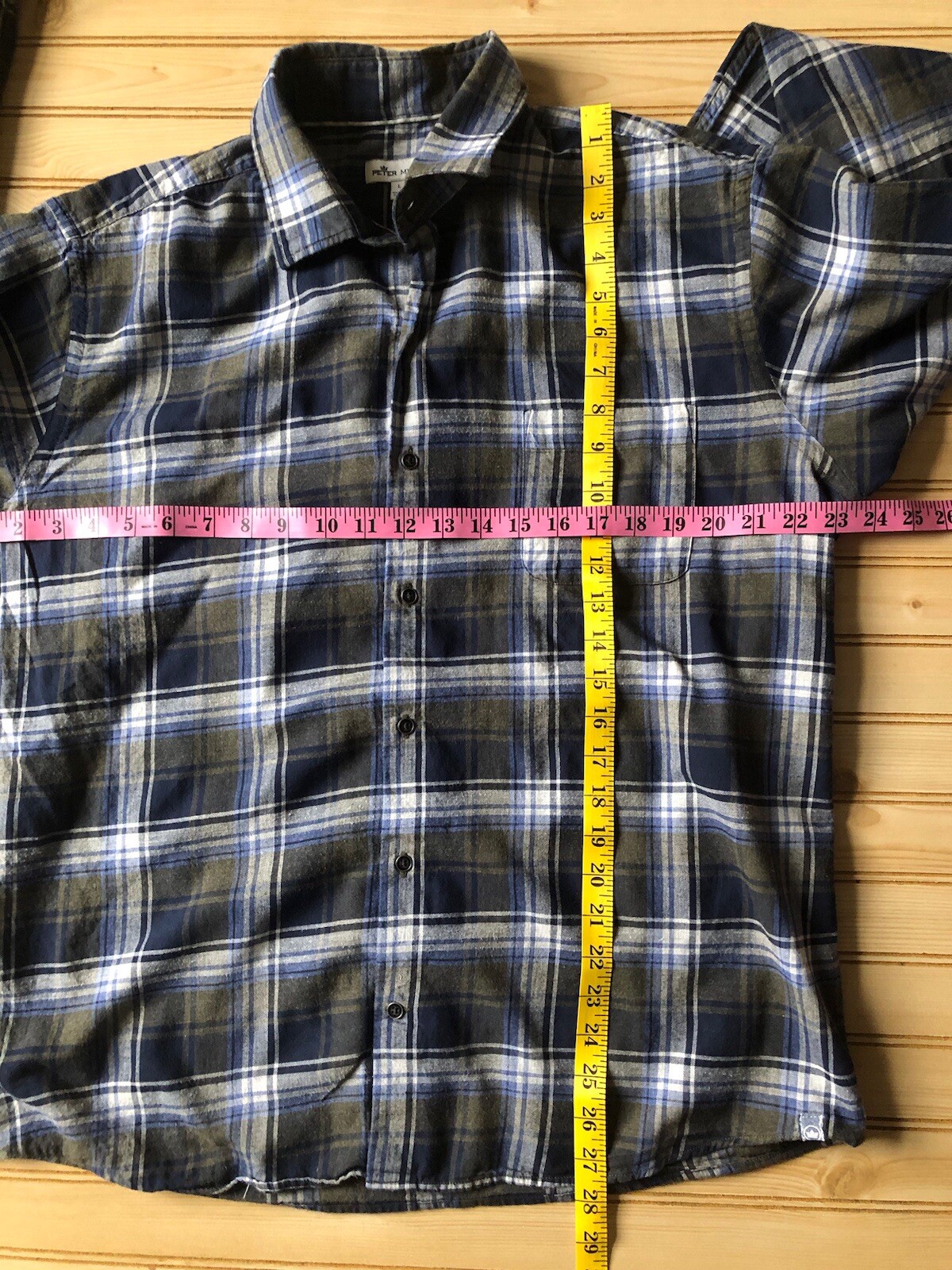 Peter Millar Lightweight Classic Plaid Casual  Bu… - image 3