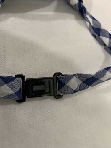 Children’s Place Boys/Kids Checkers Necktie Size 24 Months - 4T Blue/White - Picture 5 of 8