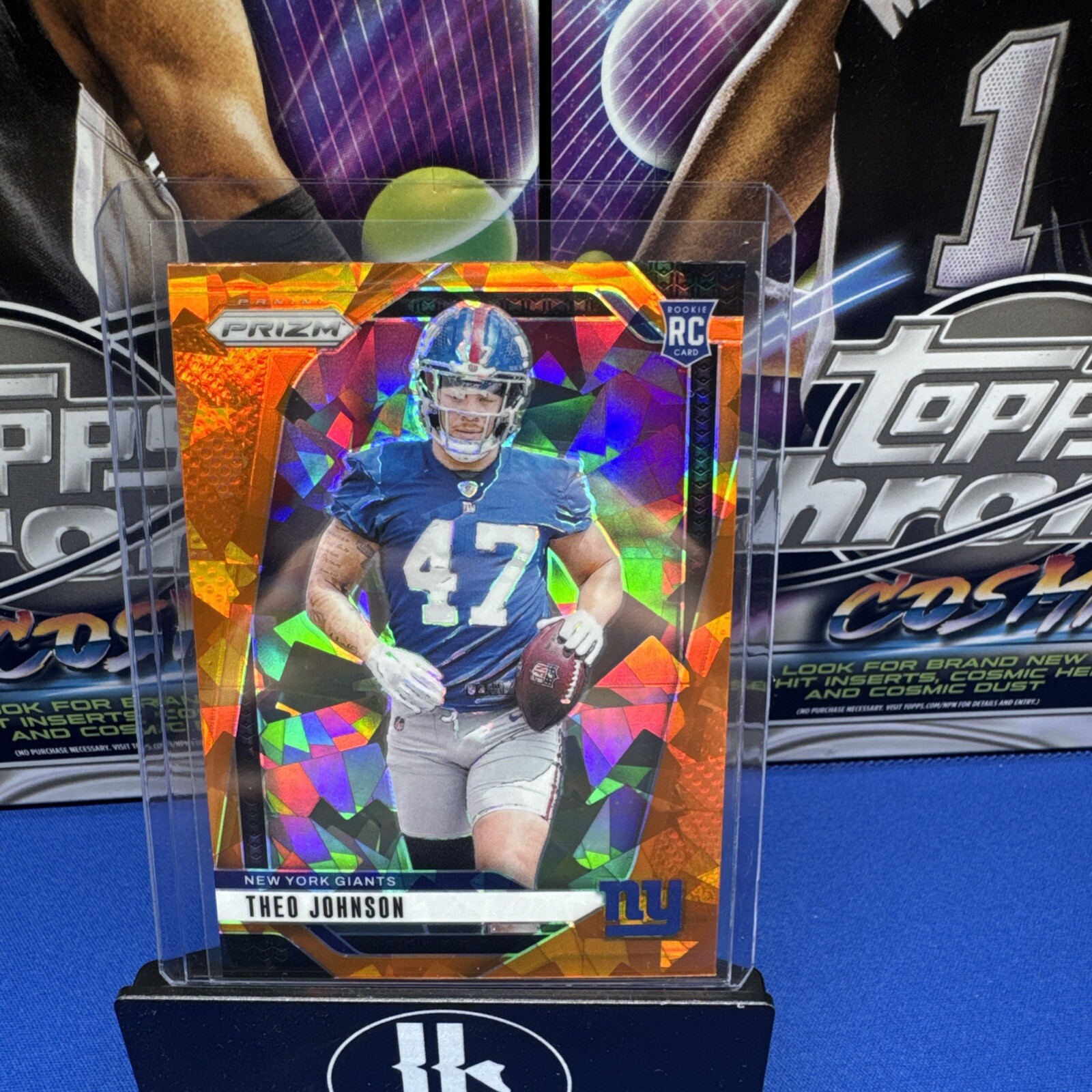 2024 Panini Prizm - Rookies Orange Ice Prizm #390 Theo Johnson (RC)