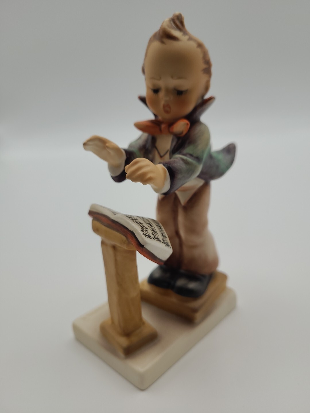 Vintage Goebel Hummel Band Leader Figurine #129 5 Inch Porcelain Germany Repaired