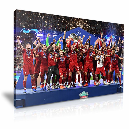 Liverpool 2019 Champions Football Druck Leinwand Wandbild 76 x 50 cm  - Bild 1 von 2