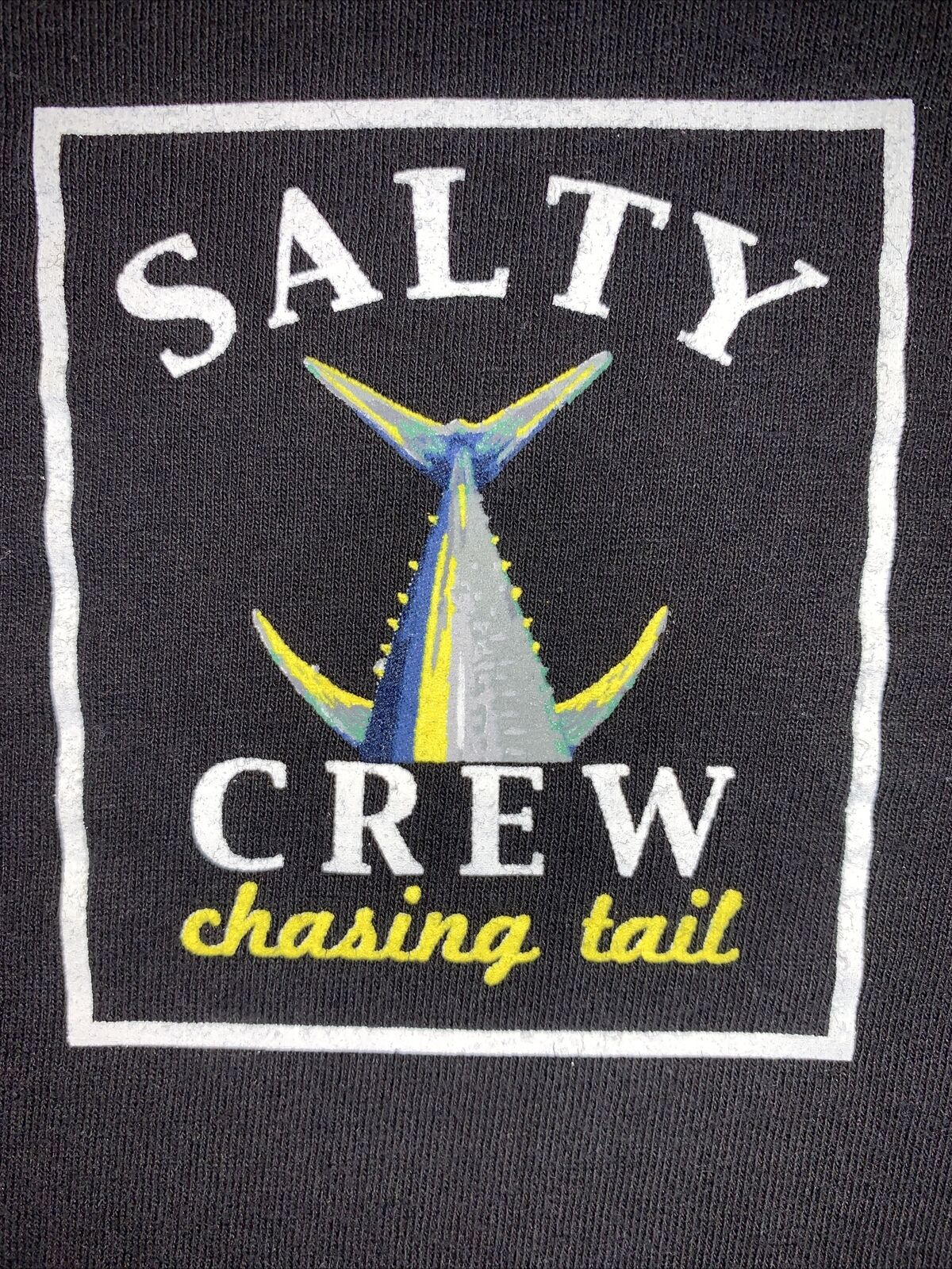 Salty Crew Chasing Tail Black Long Sleeve Shirt M… - image 7