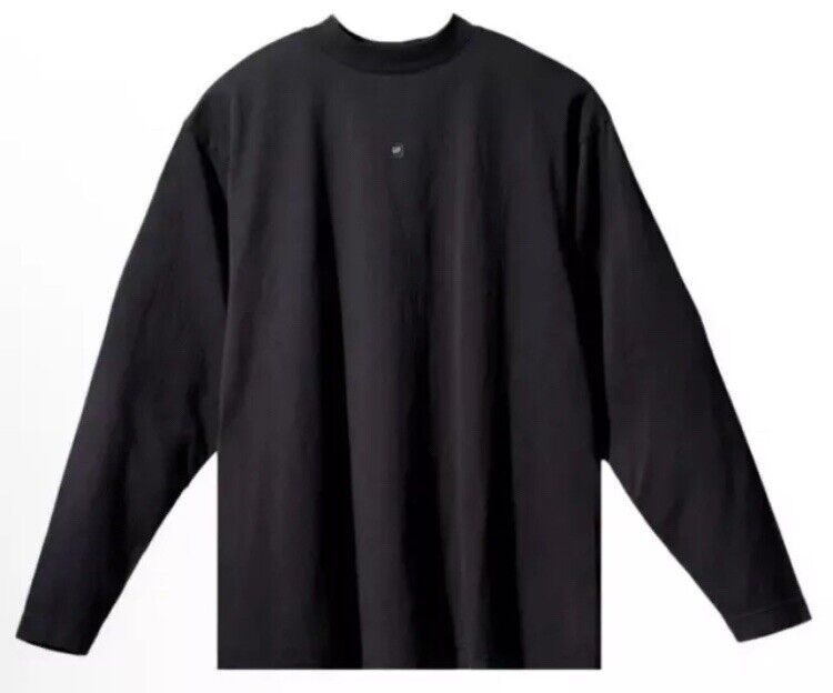 Yeezy GAP 10 Heavy Jersey Logo Long Sleeve Medium Black New Yeezy GAP 10 Heavy Jersey Logo Long Sleeve Medium Black New