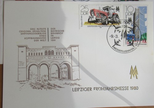 FDC's + Karte Leipziger Messen 1979/80, Mi-Nr. 2452/53, 2498/99, 2539/40, SSt. - Bild 4 von 4