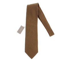 Tom Ford NWT Silk/Acrylic Blend Neck Tie in Golden Bronze/Black Made in Italy