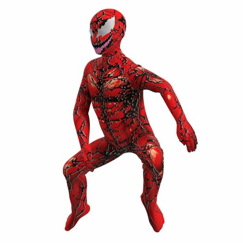 Kids Venom 2 Carnage Cletus Kasady Zentai Cosplay Costume Jumpsuit Halloween - Picture 12 of 12