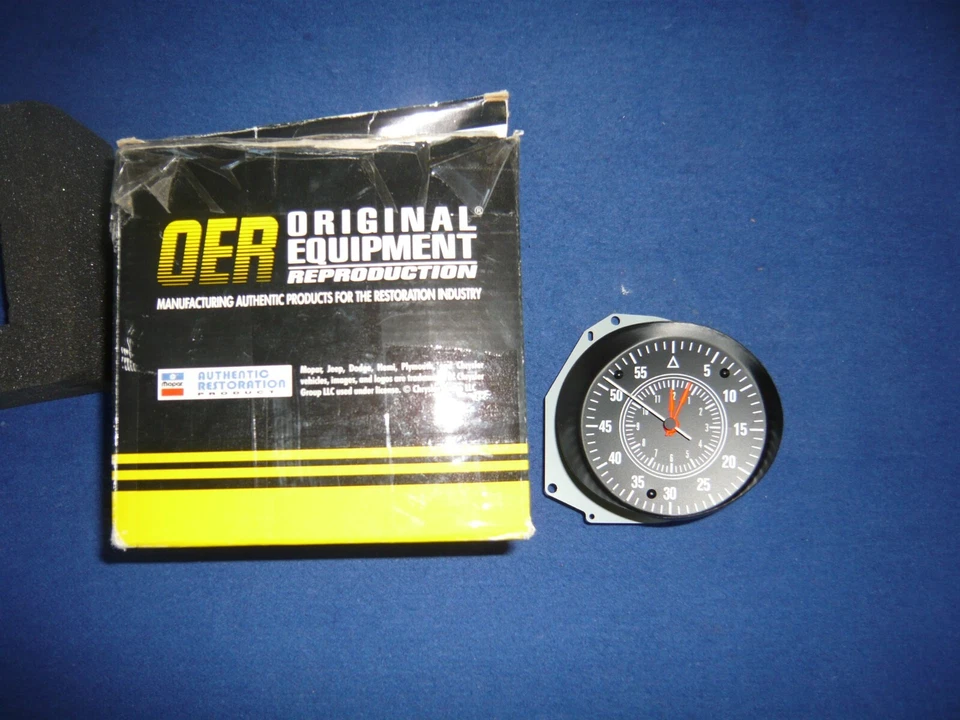 NEW OER Rallye Gauge Clock 1970-1971 Dodge Challenger Plymouth Cuda Barracuda - Image 2 of 4
