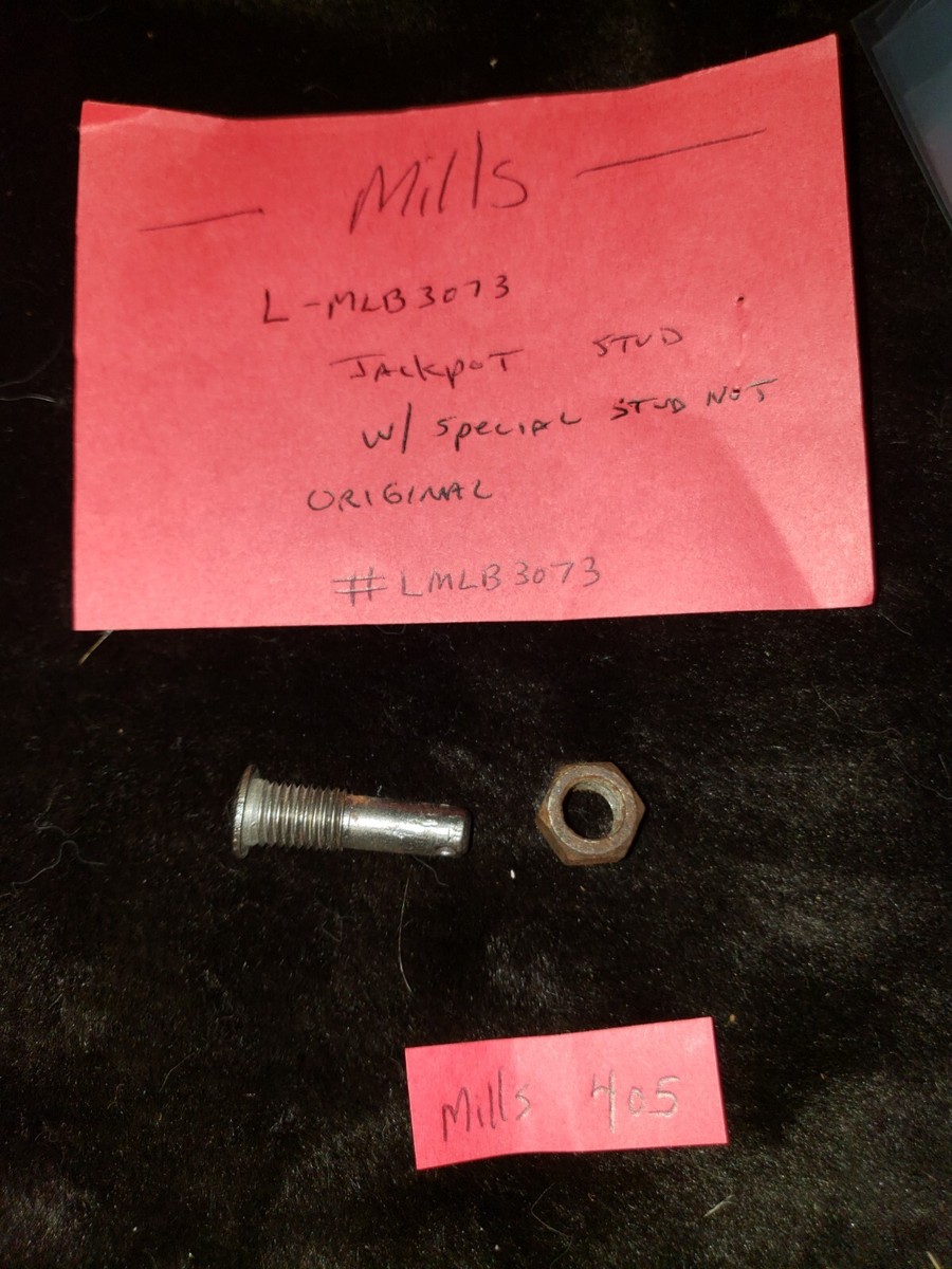 Set of ORIGINAL REPLACEMENT MILLS Jackpot STUD & STUD NUT