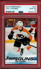 2019-20 UPPER DECK JOEL FARABEE YOUNG GUNS ROOKIE #491 PSA 10 RC UD YG GC