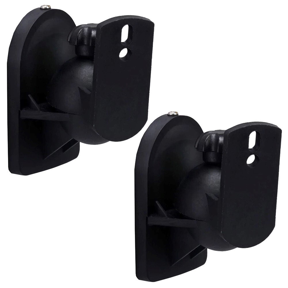 2 Pcs Wall Mount Bracket Tilt Swivel For Satellite Audio Speaker Surround Sound