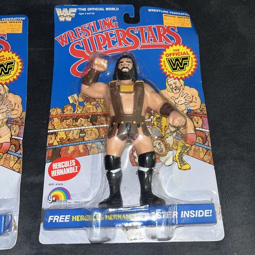 Lot 3 LJN MOC MINT WWF WRESTLING SUPERSTARS HERCUL...