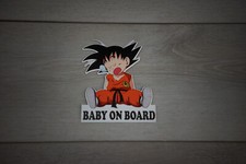 Sleeping Goku Baby on Board Decal Vinyl Car Laptop Bumper Sticker Meme 5"