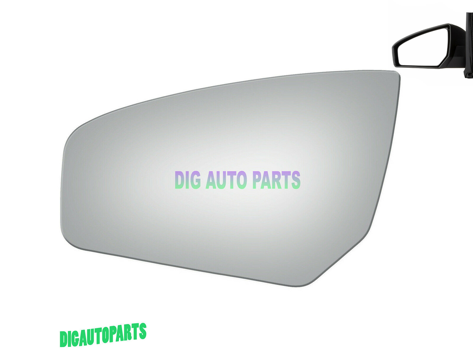 2008-2012 Nissan Sentra Left Driver Side Mirror Glass Replacement LH 4150-image