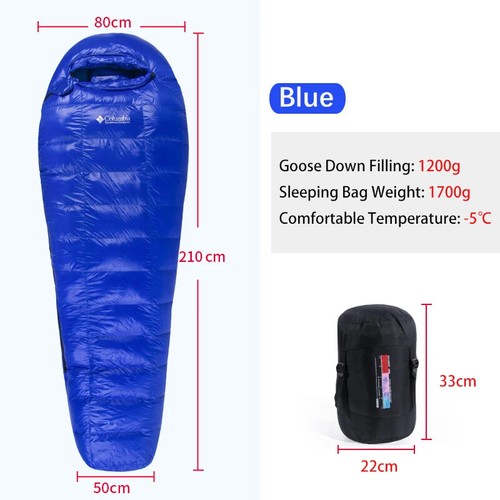 95% White Goose Down Sleeping Bag Camping Sleeping Bag Goose Down Filled Mummy - Picture 41 of 44