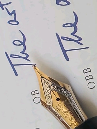 Vintage Montblanc 149 Gold Diplomat 14C OB Nib, Fountain Pen Rare 1960's nice. - Picture 11 of 17