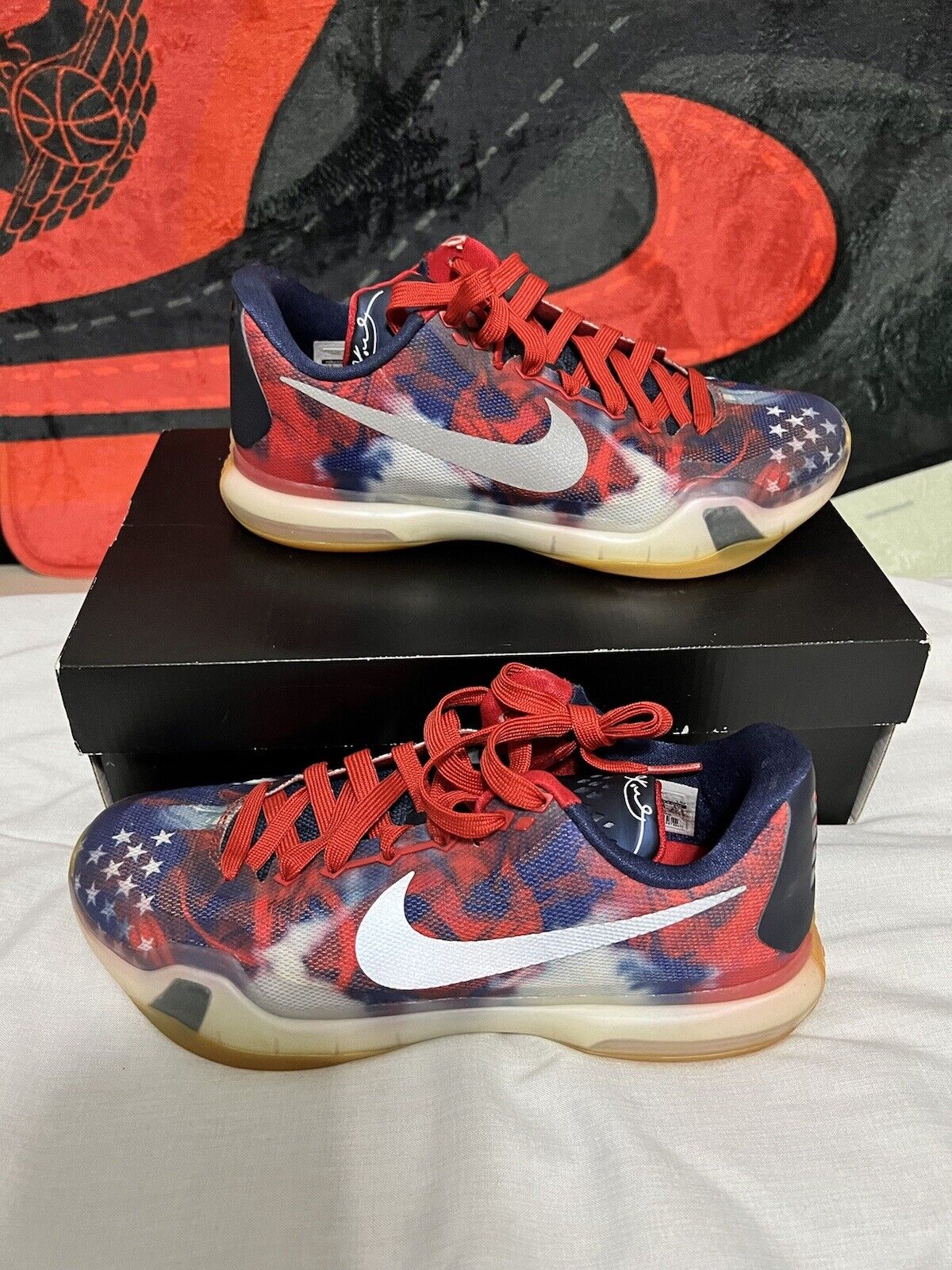 toca el piano Adolescencia Regaño Nike Kobe 10 X Independence Day Mens 7.5 | eBay