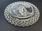 EAPG Glass Plate W/Frosted Nursery Rhyme Scene Little Boy Blue — photo 3