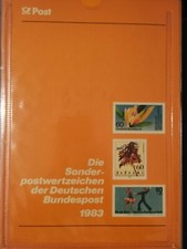 GERMANIA BDR Libro francobollo annuale 1983 con tutti i francobolli dell'anno...