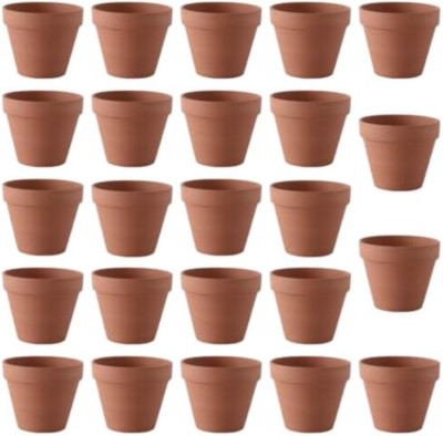 Cerkkapo 24 Vasi In Terracotta 5,5x5 Cm Con Foro Di Drenaggio, Mini Vasi Per Piante Grasse E Cactus, Decorazioni Fai Da Te