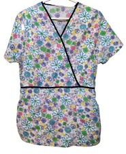 Women's Scrub Top Size M
