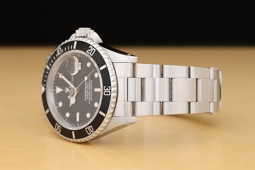 Rolex Herren Uboot Datum 16610 40MM Schwarz Ziffernblatt Edelstahl Auster Watch - Bild 4 von 11