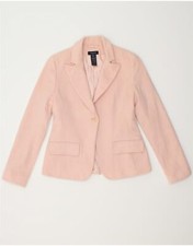 Gant Womens 1 Button Blazer Jacket Uk 10 Small Pink Wool Bm11