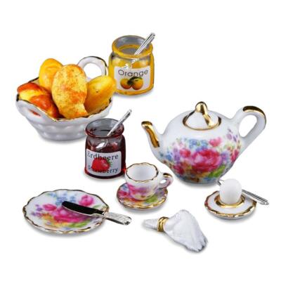 MINIATURE DOLLHOUSE 1:12 SCALE REUTTER CONTINENTAL BREAKFAST SET - 1.448/6