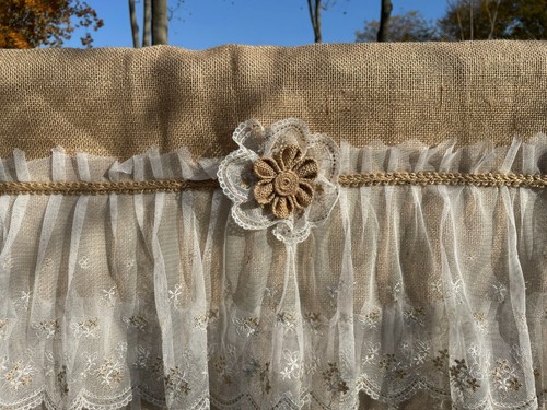 High Quality Unique Kitchen Valance Burlap Kitchen Curtain window Treatment - Picture 2 of 9