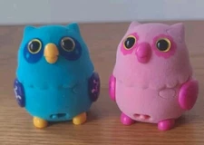 Little Live Pets Tweet Talking Baby Owls Pink/Blue Tested Works Set Of 2 