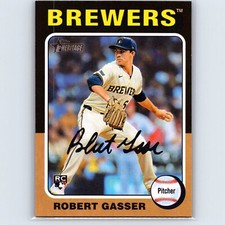 2024 Heritage High Number Robert Gasser Base RC #688 Milwaukee Brewers