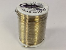 NEW Color Craft Gold Metallic 20 Gauge 15 Yards Craft Wire Spool