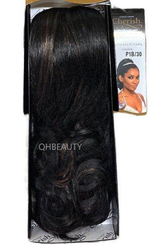 Cherish Synthetic Drawstring Curly Hair Extension Ponytail - Kingston Girl - Picture 12 of 15